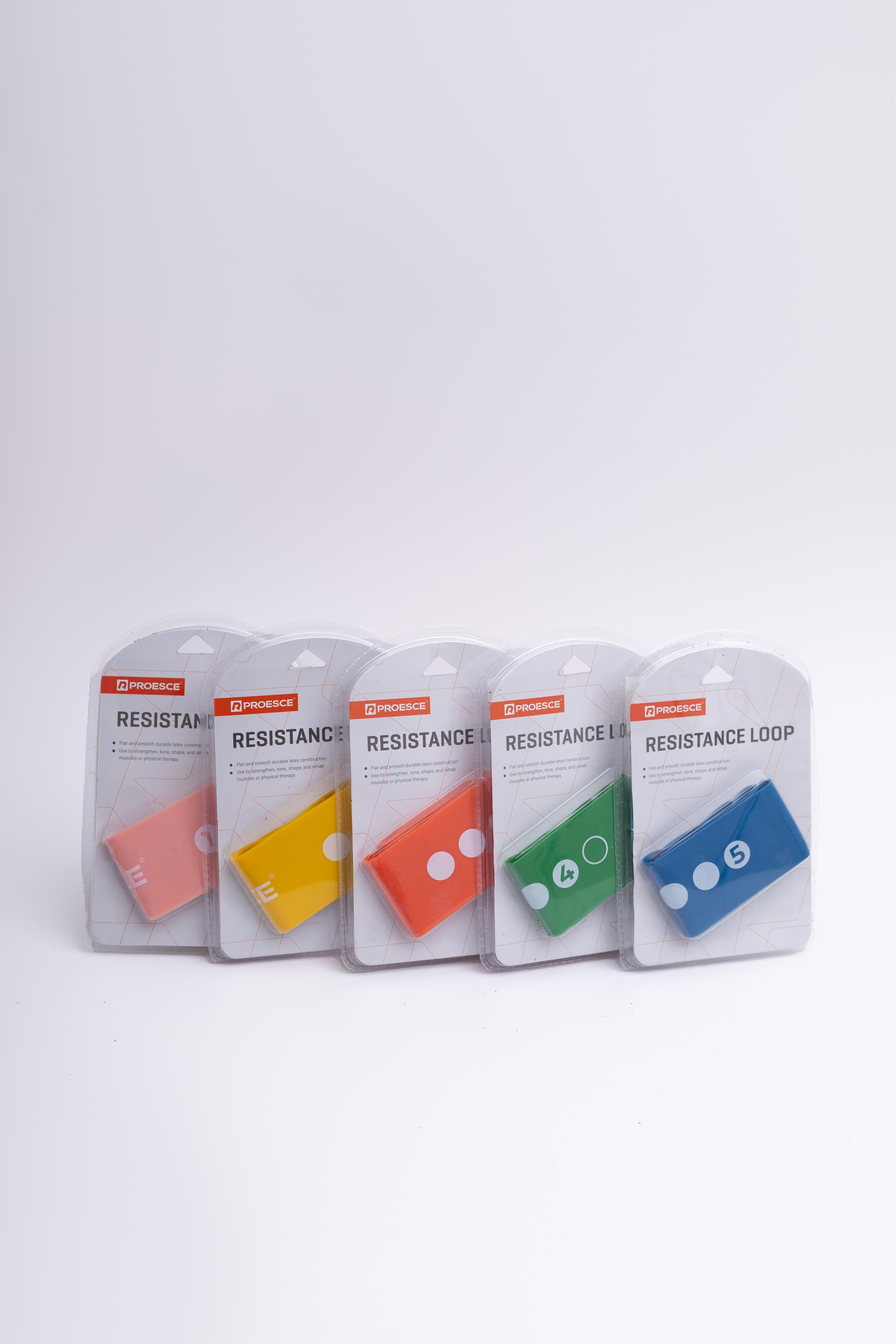 SET DE LIGAS DE RESISTENCIA DE LATEX - INCLUYE 5 LIGAS DE RESISTENCIAS 1, 2, 3, 4, Y 5