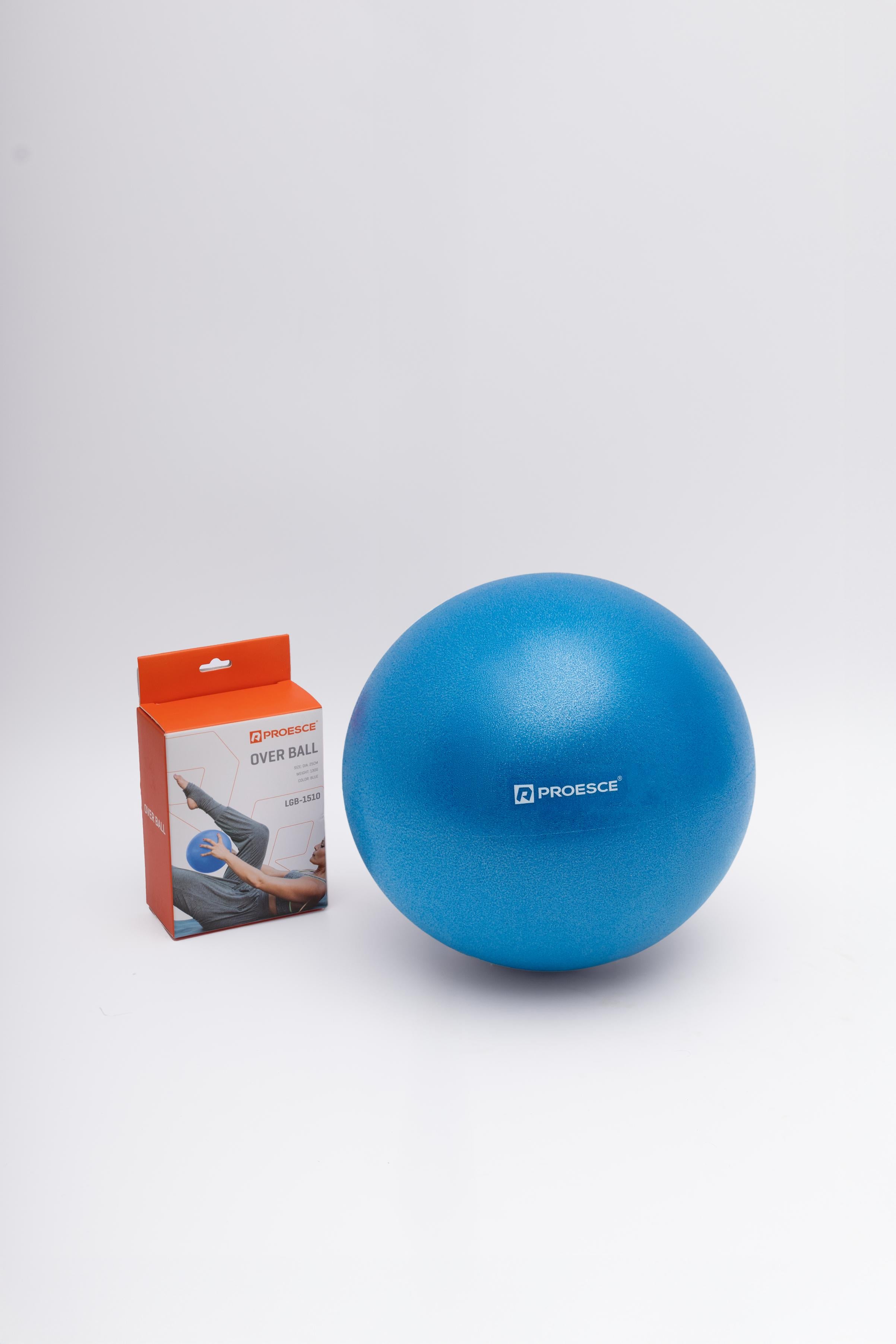 PELOTA DE YOGA INFLABLE EN PVC COLOR AZUL DE 25 CM DIAMETRO