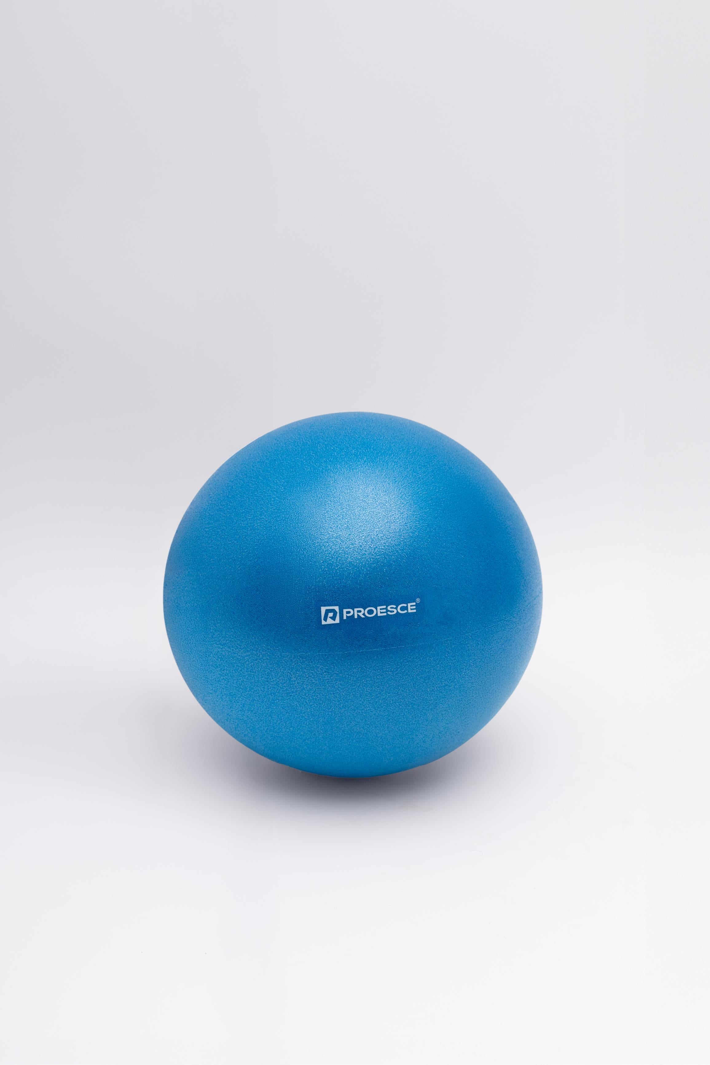 PELOTA DE YOGA INFLABLE EN PVC COLOR AZUL DE 25 CM DIAMETRO